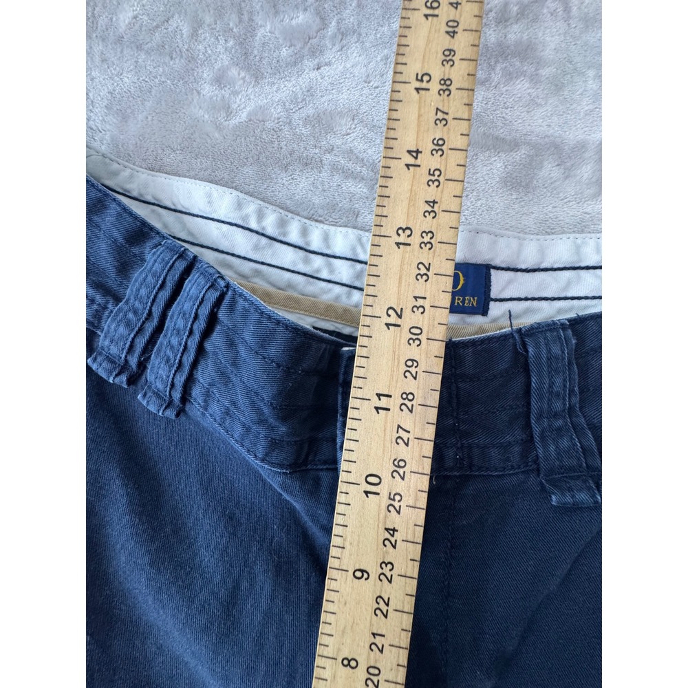 Polo Ralph Lauren Mens Navy Blue Cotton Cargo Shorts Size 33 Utility Relaxed Fit - Picture 4 of 10